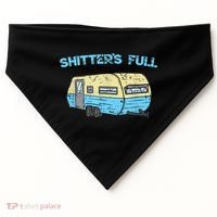 Shitter's Full Funny Camping Van Camper Trailer Camp USA-Made Doggie Bandana thumb 0