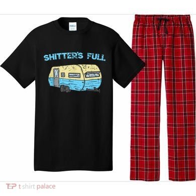 Shitter's Full Funny Camping Van Camper Trailer Camp Pajama Set