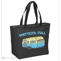 Shitter's Full Funny Camping Van Camper Trailer Camp Tote Bag thumb 2