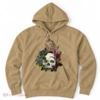 Skull Flowers Flower Sugar Skull Tree Roses Women Halloween Hoodie thumb 0