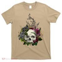 Skull Flowers Flower Sugar Skull Tree Roses Women Halloween T-Shirt thumb 0