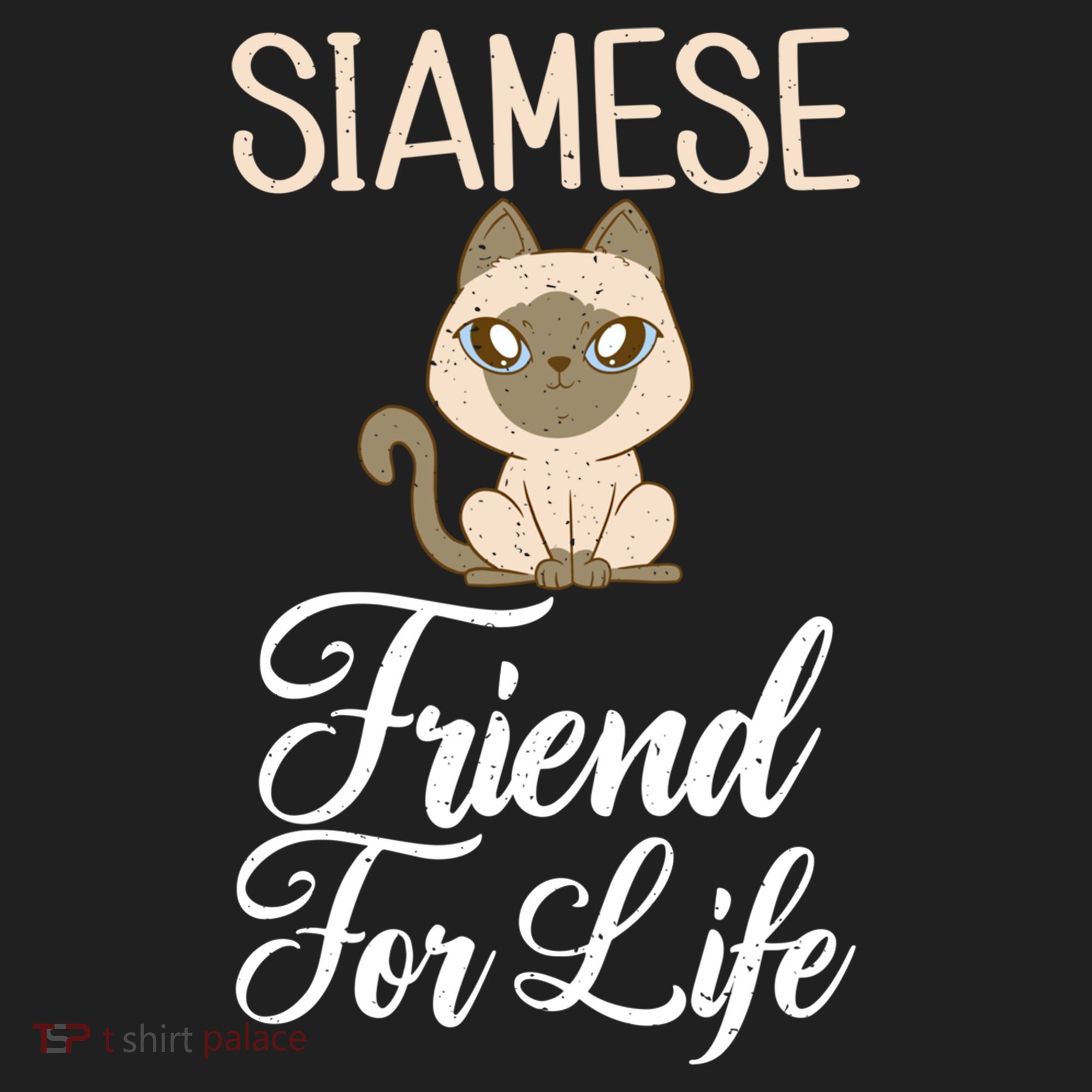 Siamese Friend For Life Siamese Cat Gift Golf Towel