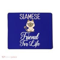 Siamese Friend For Life Siamese Cat Gift Mousepad thumb 0