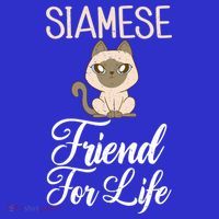 Siamese Friend For Life Siamese Cat Gift Mousepad thumb 1