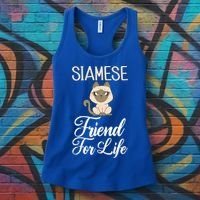 Siamese Friend For Life Siamese Cat Gift Women's Tank Top thumb 3