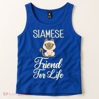 Siamese Friend For Life Siamese Cat Gift Tank Top thumb 2