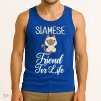 Siamese Friend For Life Siamese Cat Gift Tank Top thumb 3