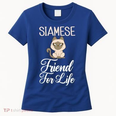 Siamese Friend For Life Siamese Cat Gift Women's T-Shirt