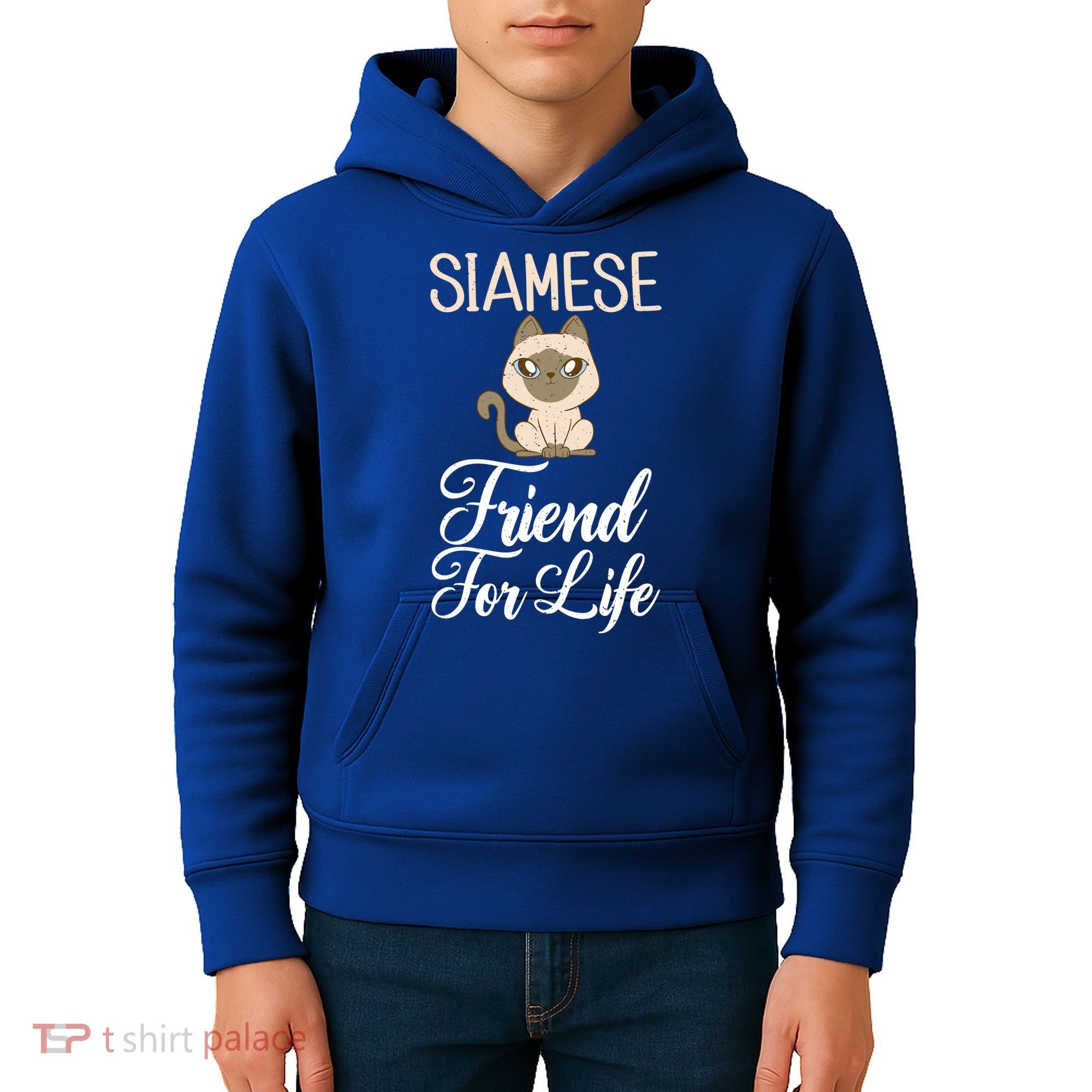 Siamese Friend For Life Siamese Cat Gift Kids Hoodie
