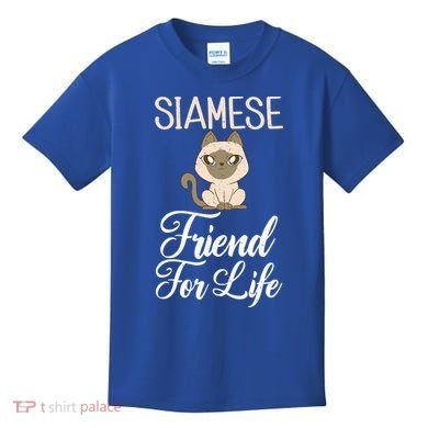Siamese Friend For Life Siamese Cat Gift Kids T-Shirt