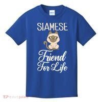 Siamese Friend For Life Siamese Cat Gift Kids T-Shirt thumb 0
