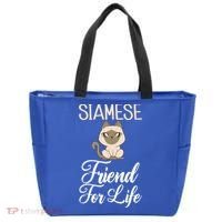 Siamese Friend For Life Siamese Cat Gift Tote Bag thumb 0