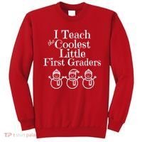 Snowman First Grade Teacher Shirt Coolest Little 1st Graders Sweatshirt thumb 0