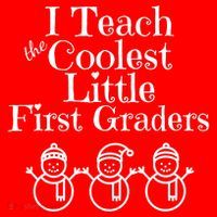 Snowman First Grade Teacher Shirt Coolest Little 1st Graders T-Shirt thumb 7