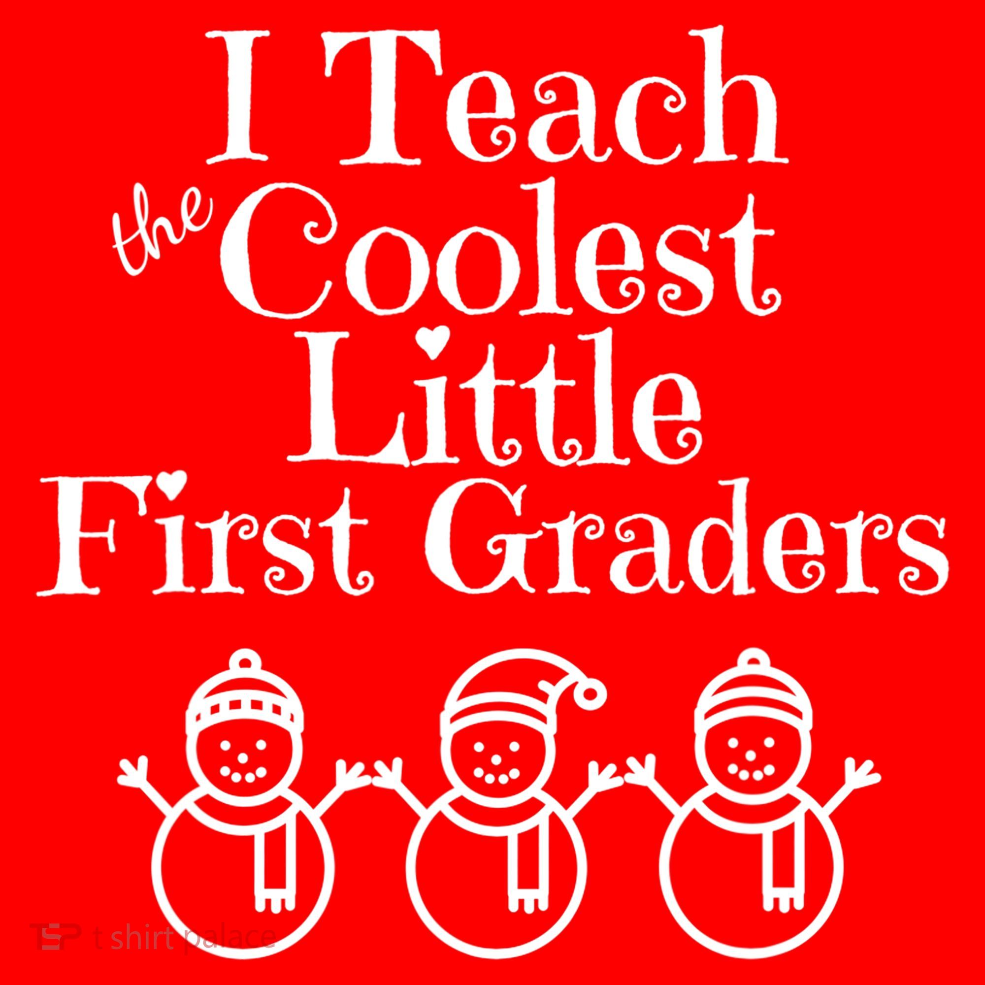 Snowman First Grade Teacher Shirt Coolest Little 1st Graders Women's Tank Top
