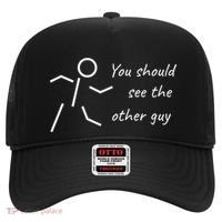 Stick Figure Gift Humorous You Should See The Other Guy Gift Hat thumb 0