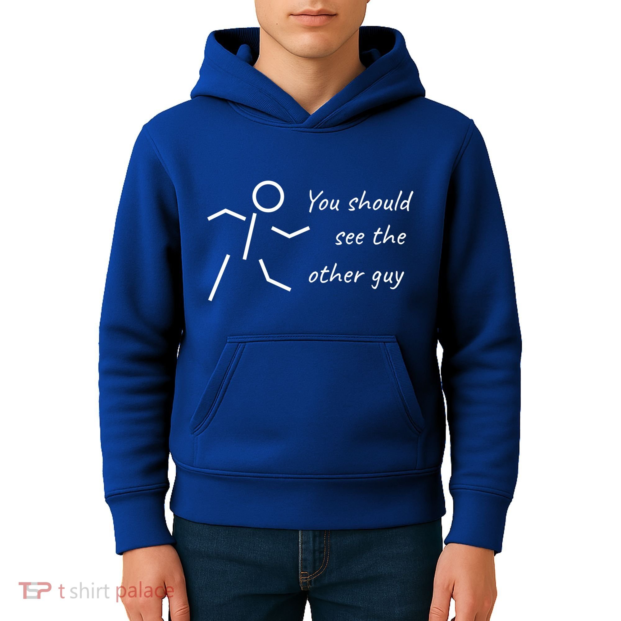 Stick Figure Gift Humorous You Should See The Other Guy Gift Kids Hoodie