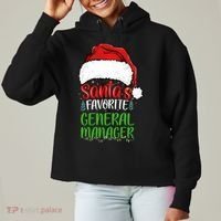 SantaS Favorite General Manager Funny Christmas Ladies Heavyweight Boxy Pullover Hoodie thumb 0