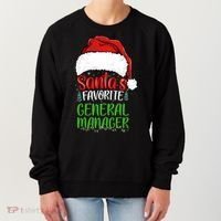 SantaS Favorite General Manager Funny Christmas Women's Sweatshirt thumb 0