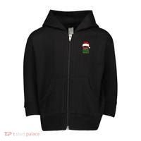 SantaS Favorite General Manager Funny Christmas Toddler Zip Fleece Hoodie thumb 0