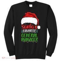 SantaS Favorite General Manager Funny Christmas Sweatshirt thumb 0