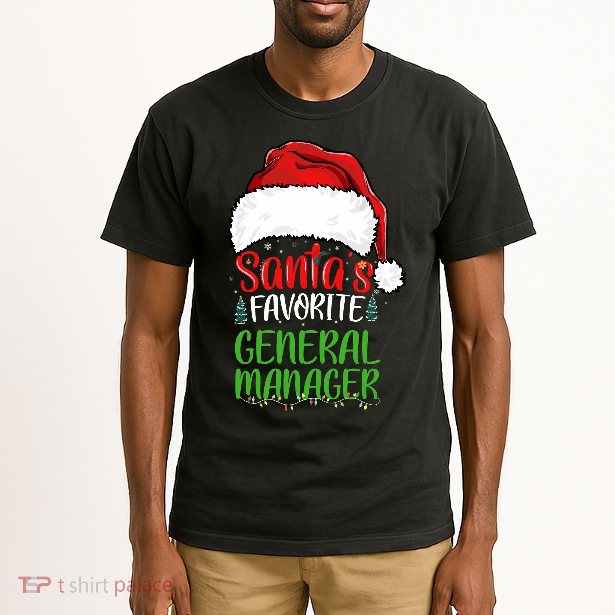 SantaS Favorite General Manager Funny Christmas Tall T-Shirt