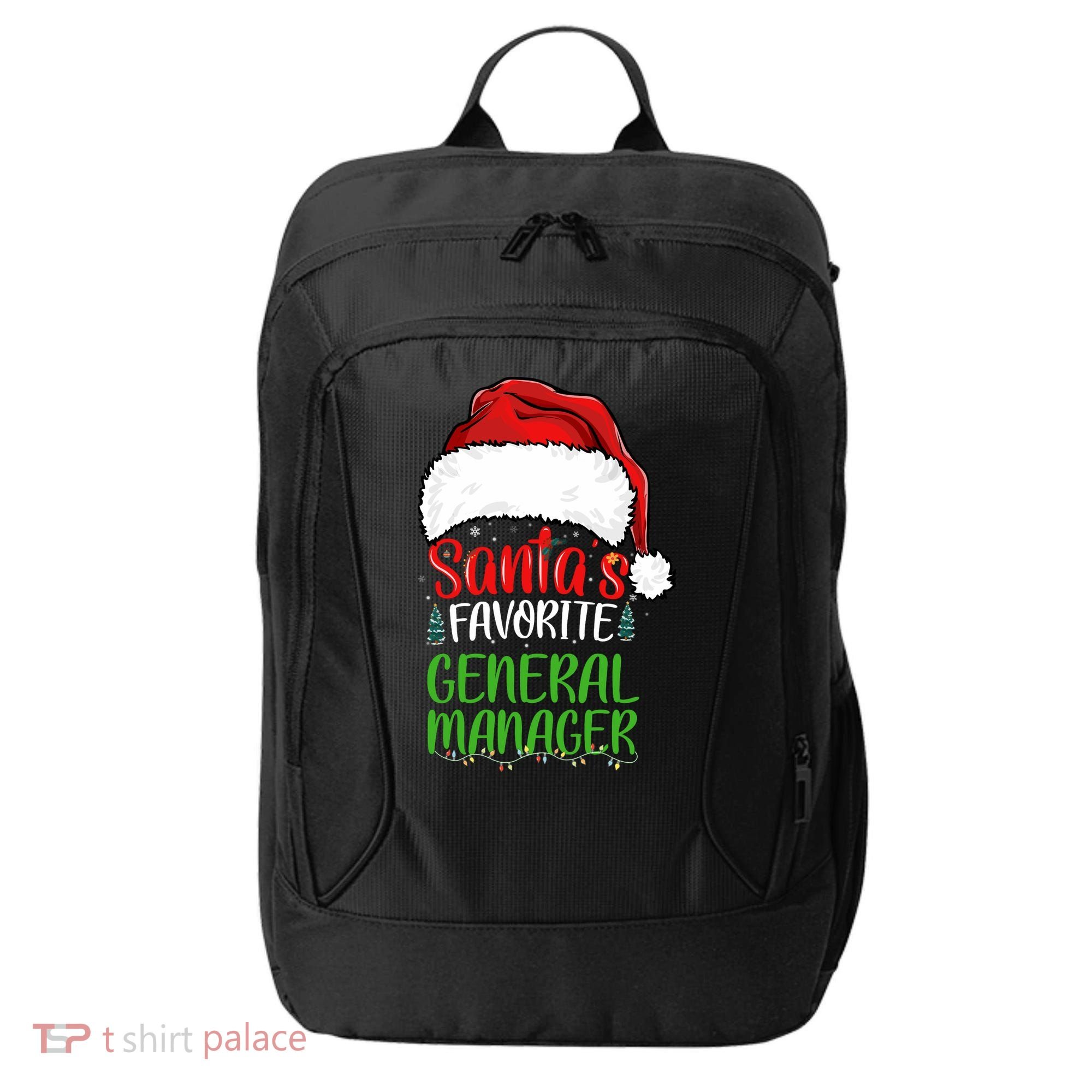 SantaS Favorite General Manager Funny Christmas City Backpack
