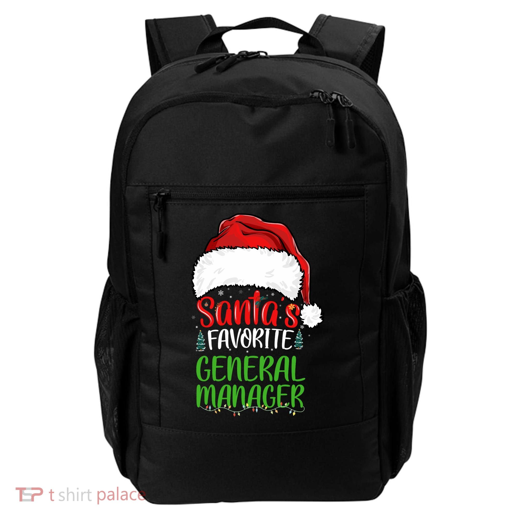 SantaS Favorite General Manager Funny Christmas Backpack