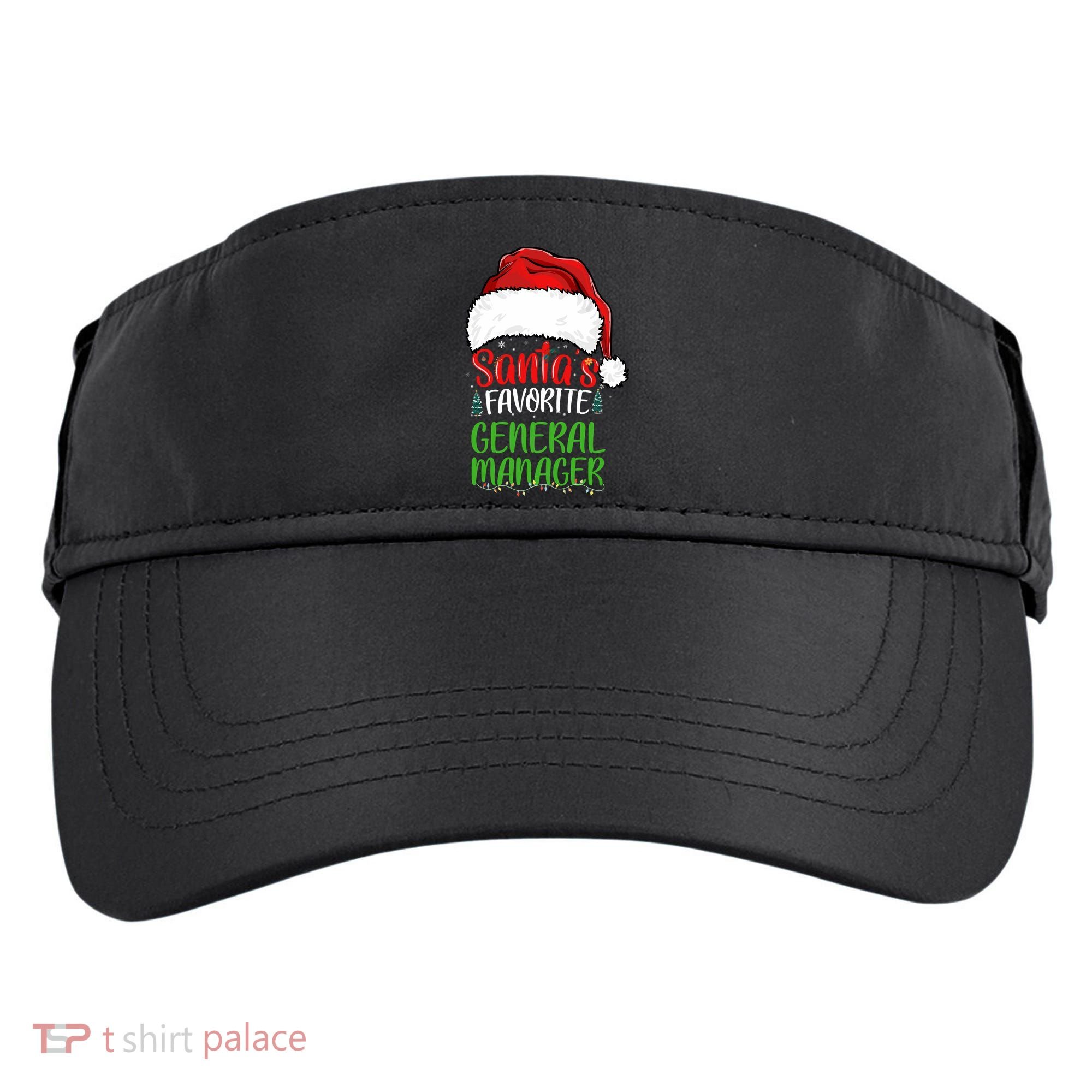 SantaS Favorite General Manager Funny Christmas Adult Drive Performance Visor