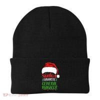 SantaS Favorite General Manager Funny Christmas Beanie thumb 0