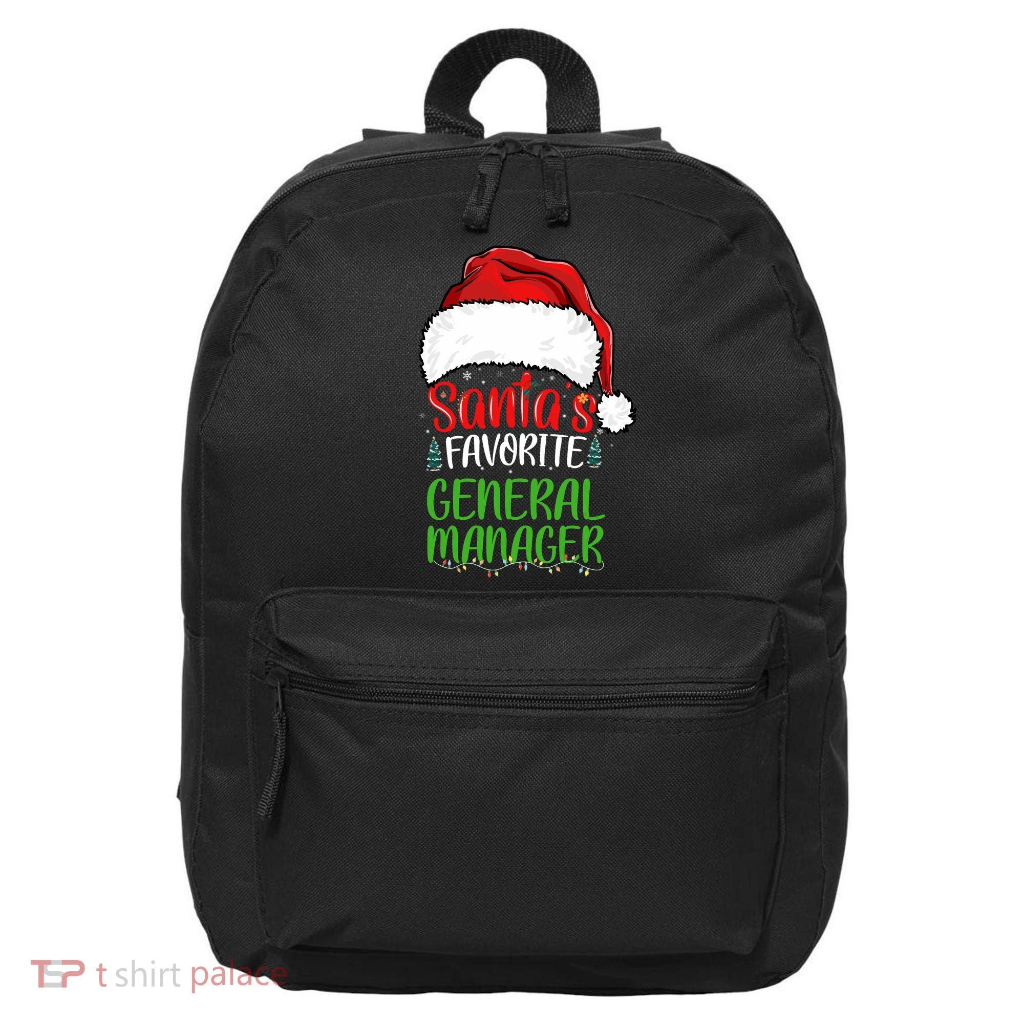 SantaS Favorite General Manager Funny Christmas 16 in Basic Backpack