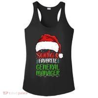 SantaS Favorite General Manager Funny Christmas Ladies PosiCharge Competitor Racerback Tank thumb 0