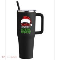 SantaS Favorite General Manager Funny Christmas 40oz Vacuum Insulated Stainless Steel Travel Tumbler thumb 0