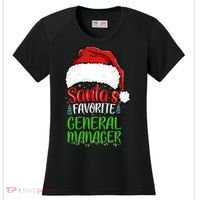 SantaS Favorite General Manager Funny Christmas Women's Cooling Performance Crew T-Shirt thumb 0