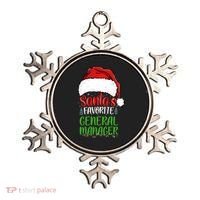 SantaS Favorite General Manager Funny Christmas Ornament thumb 0