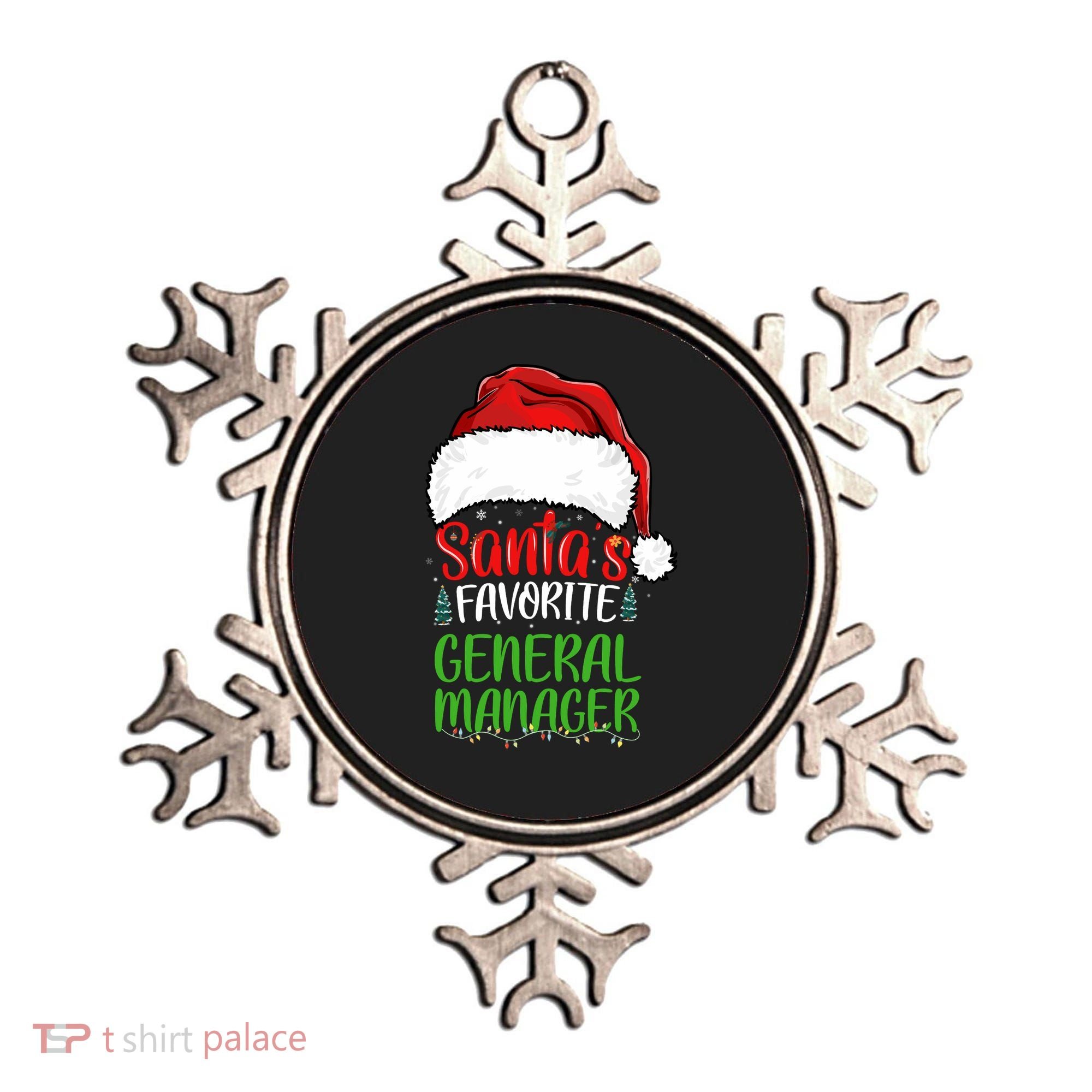 SantaS Favorite General Manager Funny Christmas Ornament