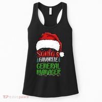 SantaS Favorite General Manager Funny Christmas Women's Tank Top thumb 0