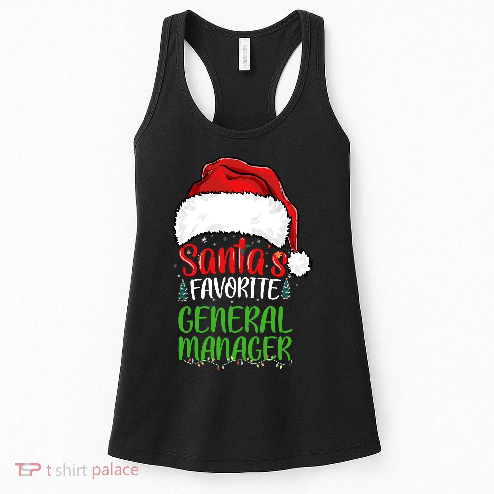 SantaS Favorite General Manager Funny Christmas Women's Tank Top