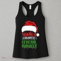 SantaS Favorite General Manager Funny Christmas Women's Tank Top thumb 3