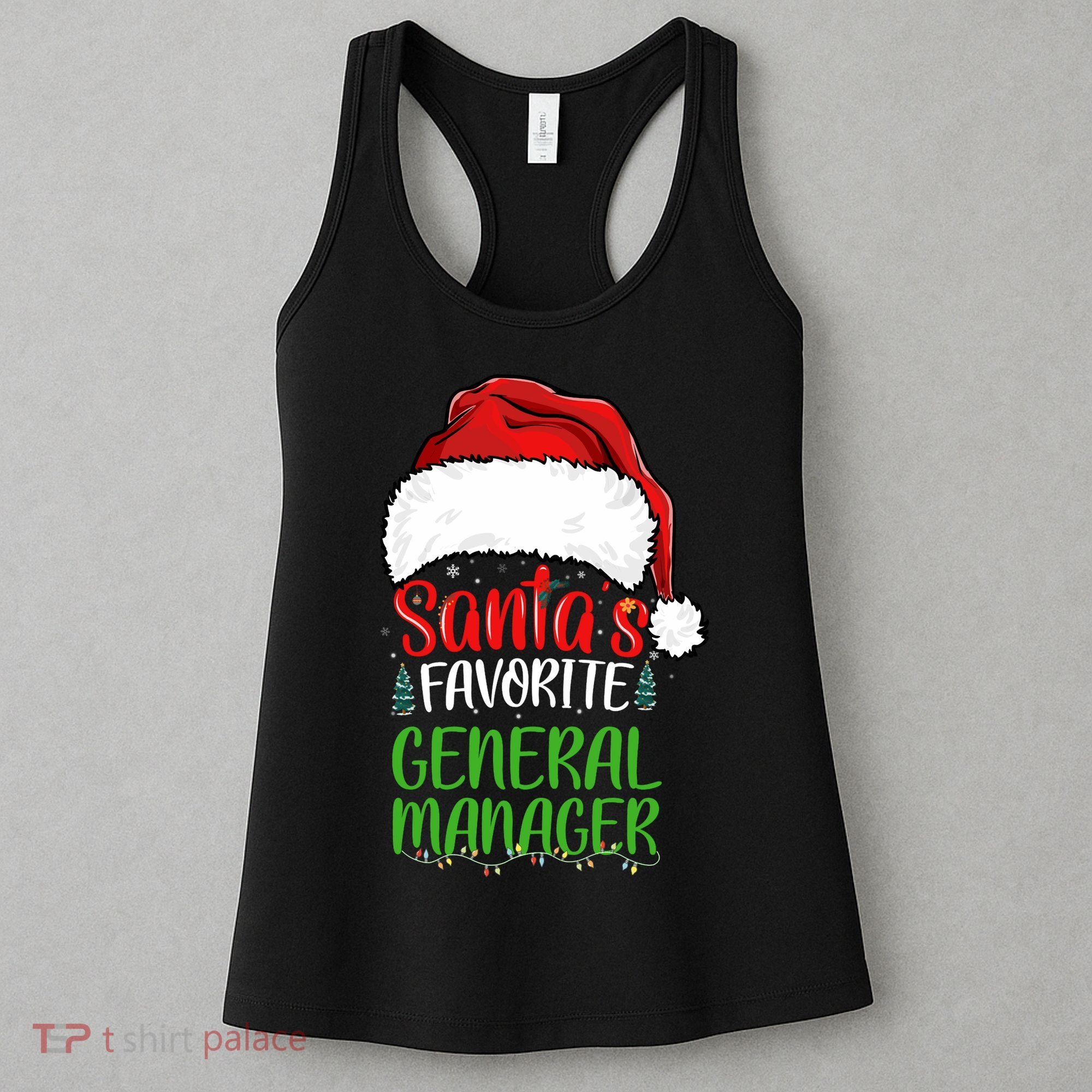 SantaS Favorite General Manager Funny Christmas Women's Tank Top