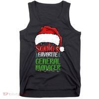 SantaS Favorite General Manager Funny Christmas Tank Top thumb 0