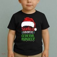 SantaS Favorite General Manager Funny Christmas Toddler T-Shirt thumb 2
