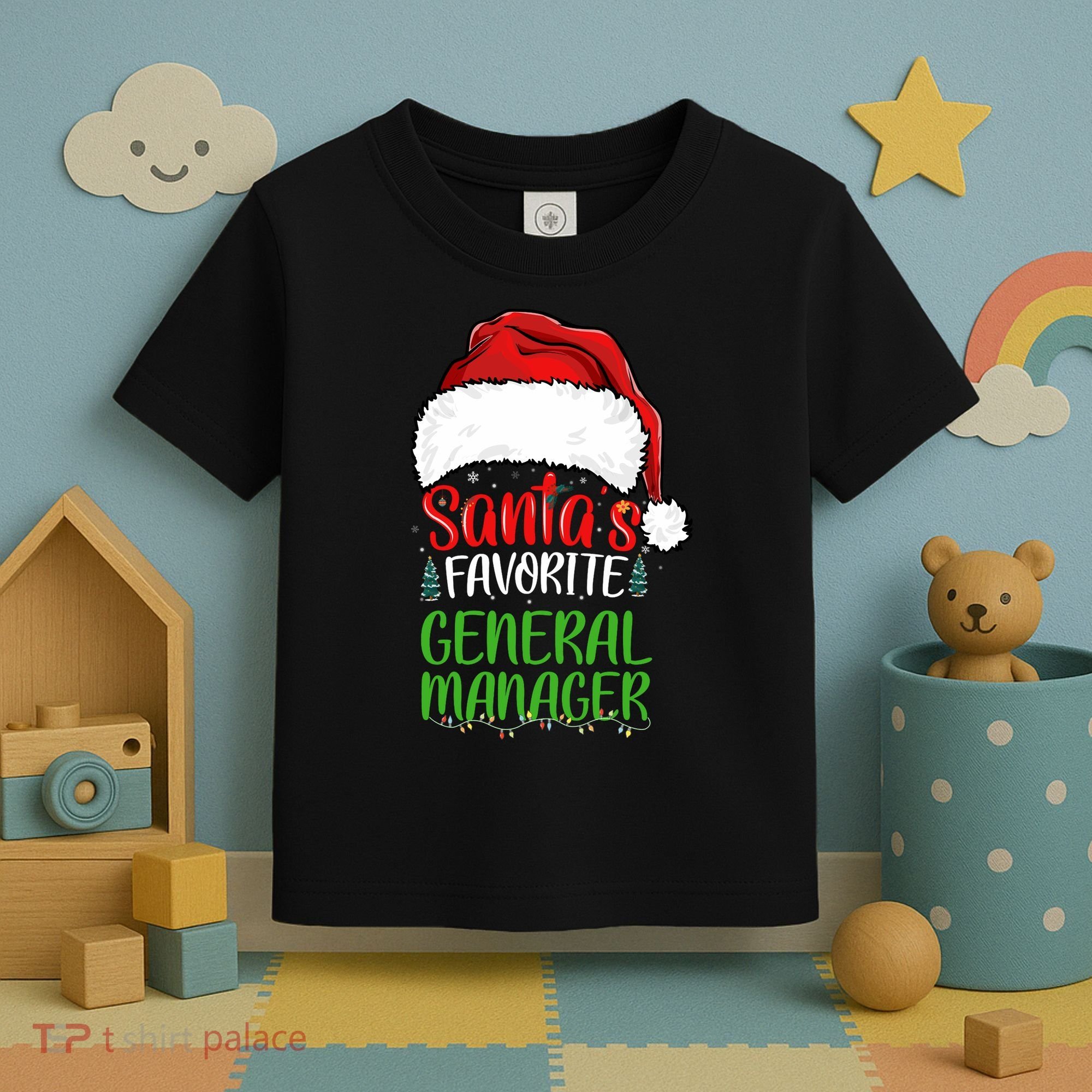 SantaS Favorite General Manager Funny Christmas Toddler T-Shirt