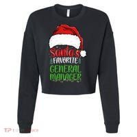 SantaS Favorite General Manager Funny Christmas Cropped Pullover Crew thumb 0