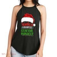 SantaS Favorite General Manager Funny Christmas Women's Perfect Tri Rocker Tank thumb 2