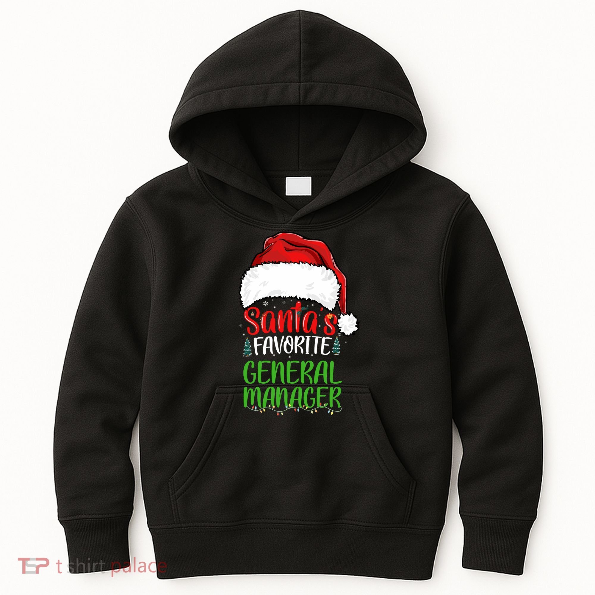 SantaS Favorite General Manager Funny Christmas Kids Hoodie