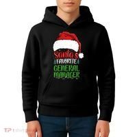 SantaS Favorite General Manager Funny Christmas Kids Hoodie thumb 4