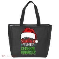 SantaS Favorite General Manager Funny Christmas Tote Bag thumb 0