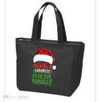 SantaS Favorite General Manager Funny Christmas Tote Bag thumb 3