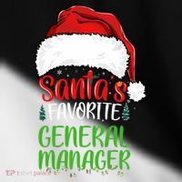SantaS Favorite General Manager Funny Christmas Toddler Fine Jersey T-Shirt thumb 2